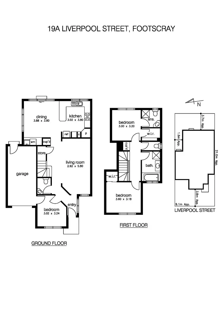 Floorplan of Homely house listing, 19A Liverpool Street, Footscray VIC 3011