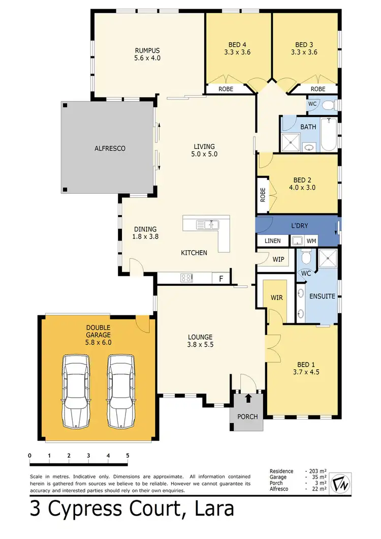 Floorplan of Homely house listing, 3 Cypress Court, Lara VIC 3212