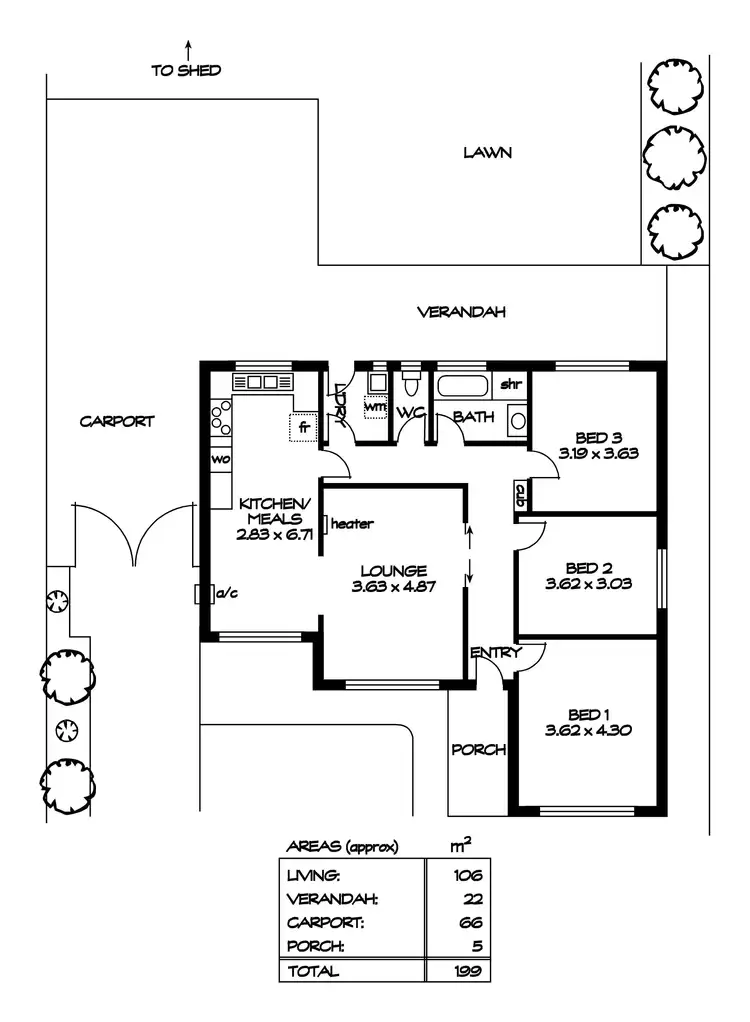 Floorplan of Homely house listing, 27 Lomman Avenue, Newton SA 5074