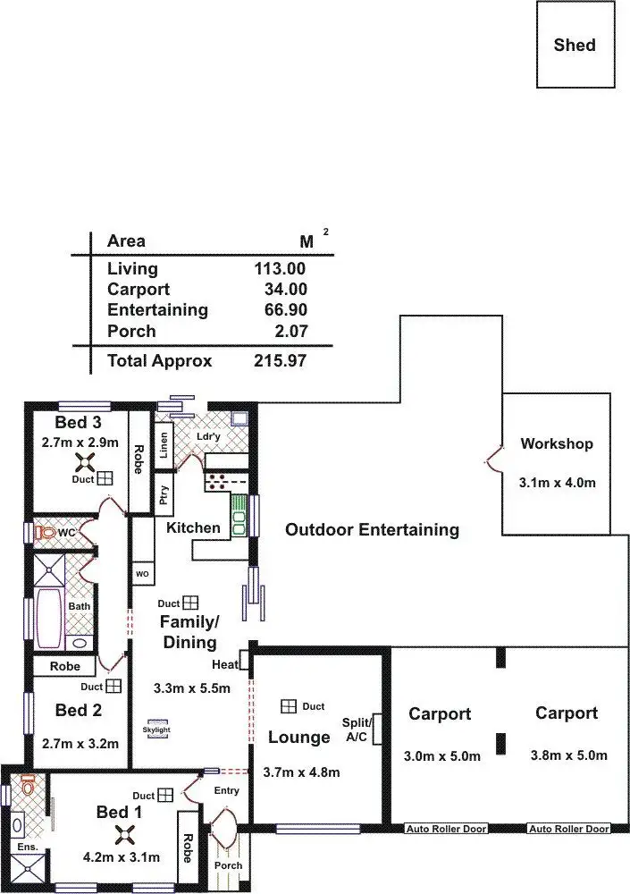 Floorplan of Homely house listing, 13 Royal Admiral Place, Surrey Downs SA 5126