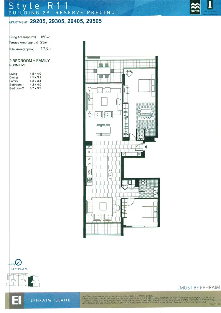 Floorplan of Homely unit listing, 29505/2 Ephraim Island Parade, Paradise Point QLD 4216