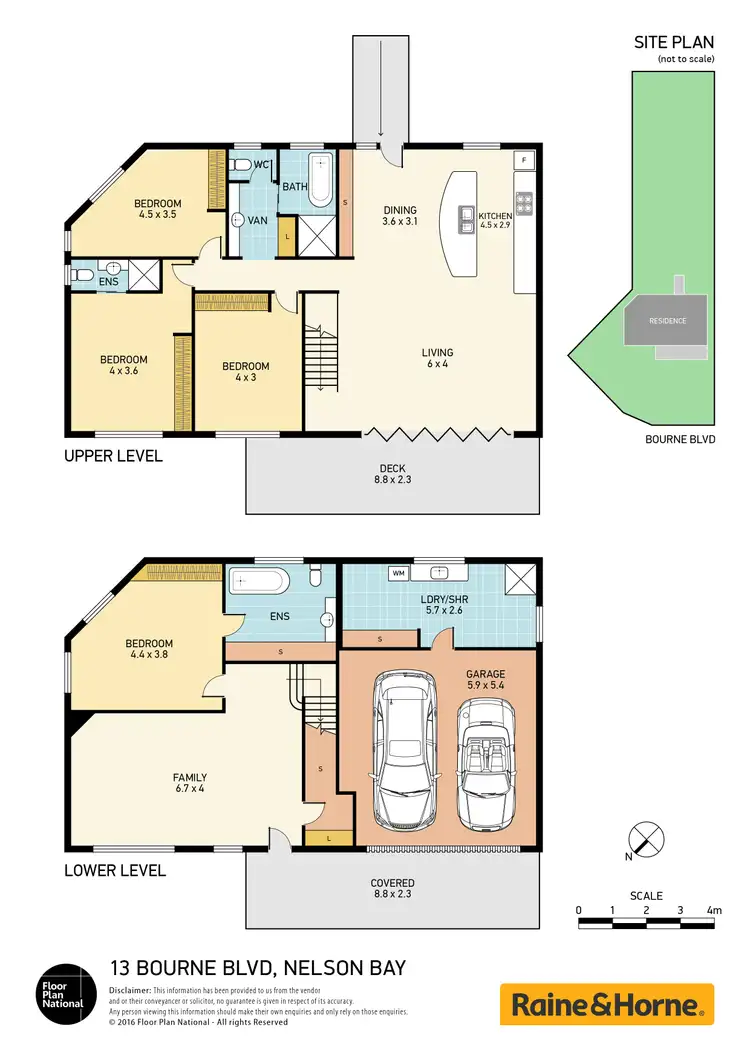 Floorplan of Homely house listing, 13 Bourne Boulevarde, Nelson Bay NSW 2315