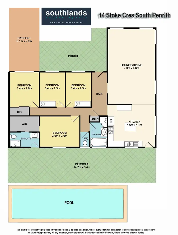 Floorplan of Homely house listing, 14 Stoke Crescent, South Penrith NSW 2750