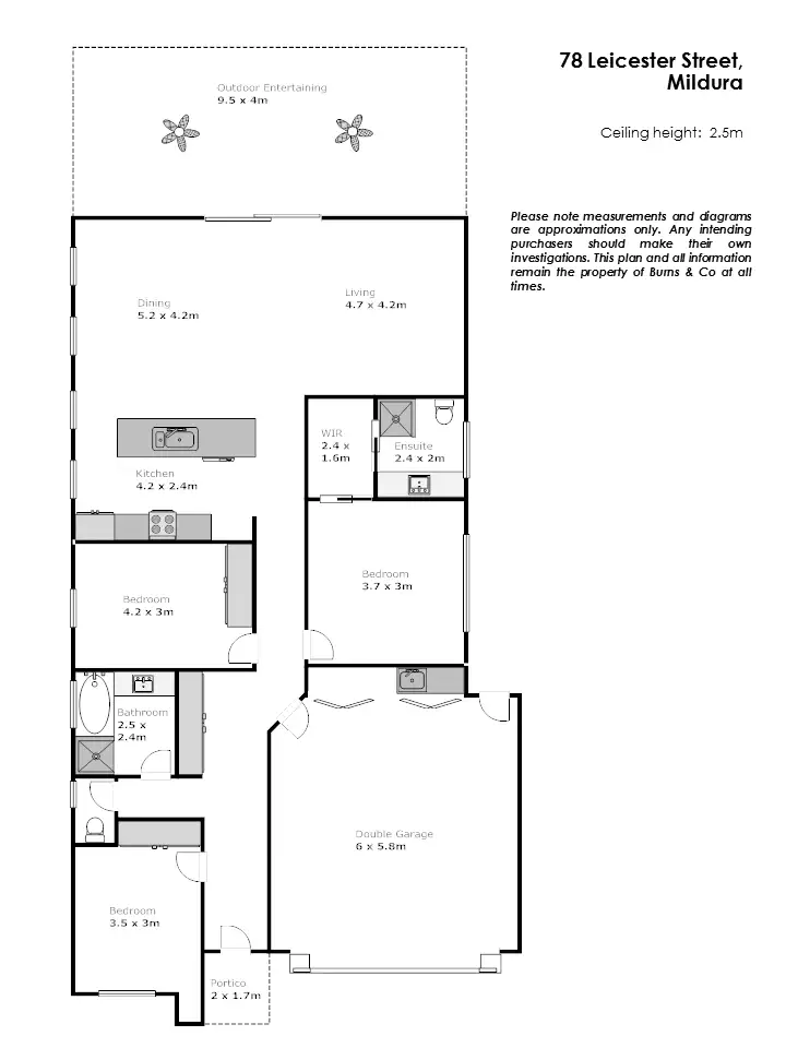 Floorplan of Homely house listing, 78 Leicester Street, Mildura VIC 3500