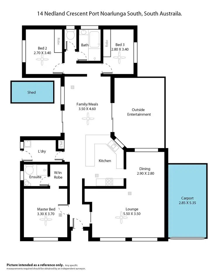 Floorplan of Homely house listing, 14 Nedland Crescent, Port Noarlunga South SA 5167