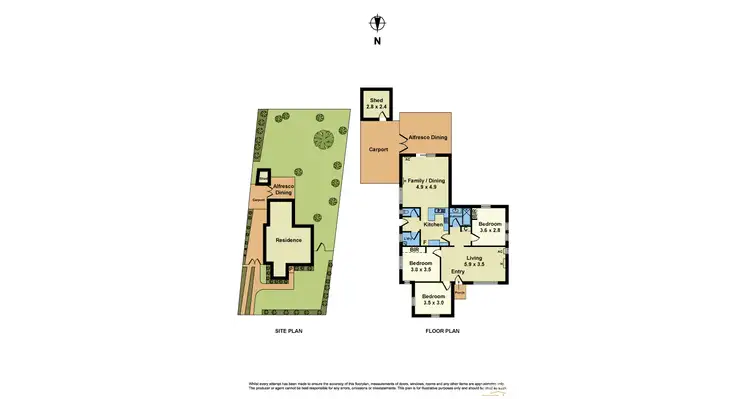 Floorplan of Homely house listing, 5 Charlesworth Street, Laverton VIC 3028
