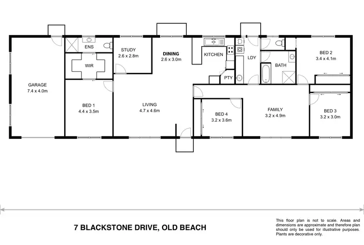Floorplan of Homely house listing, 7 Blackstone dr, Old Beach TAS 7017