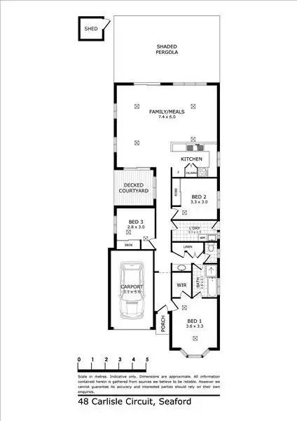 Floorplan of Homely house listing, 48 Carlisle Circuit, Seaford SA 5169