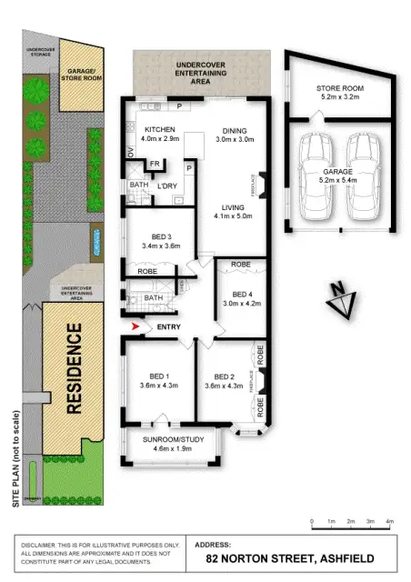 Floorplan of Homely house listing, 82 Norton Street, Ashfield NSW 2131