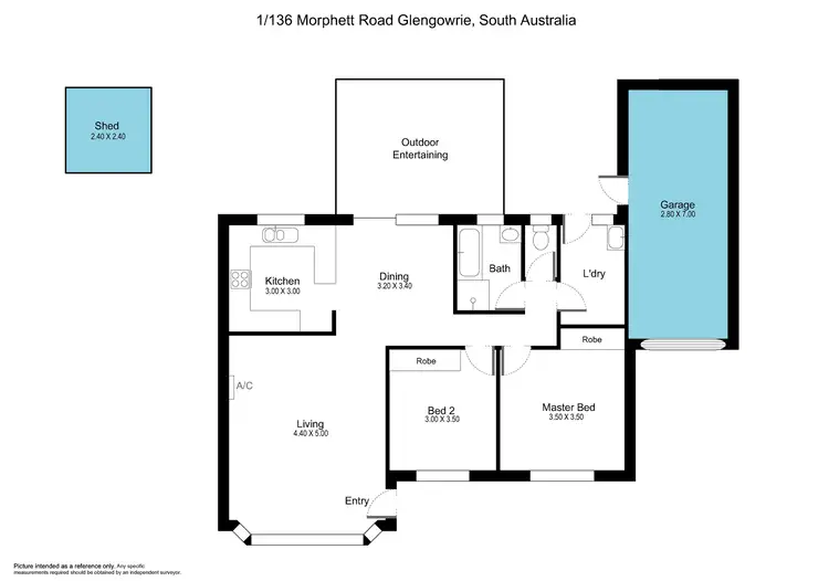 Floorplan of Homely house listing, 1/136 Morphett Road, Glengowrie SA 5044