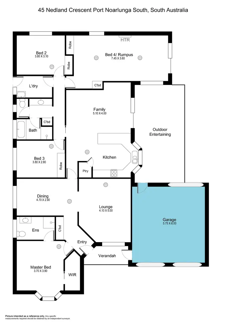 Floorplan of Homely house listing, 45 Nedland Crescent, Port Noarlunga South SA 5167