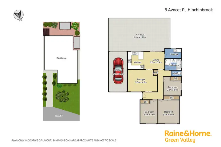 Floorplan of Homely house listing, 9 Avocet Place, Hinchinbrook NSW 2168