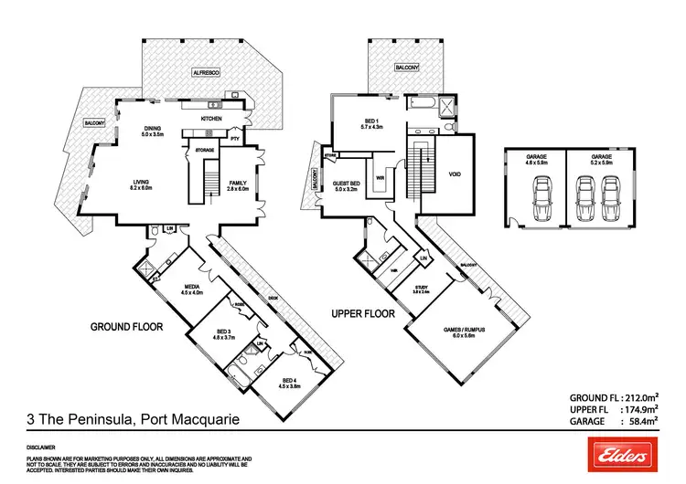 Floorplan of Homely house listing, 3 The Peninsula, Port Macquarie NSW 2444