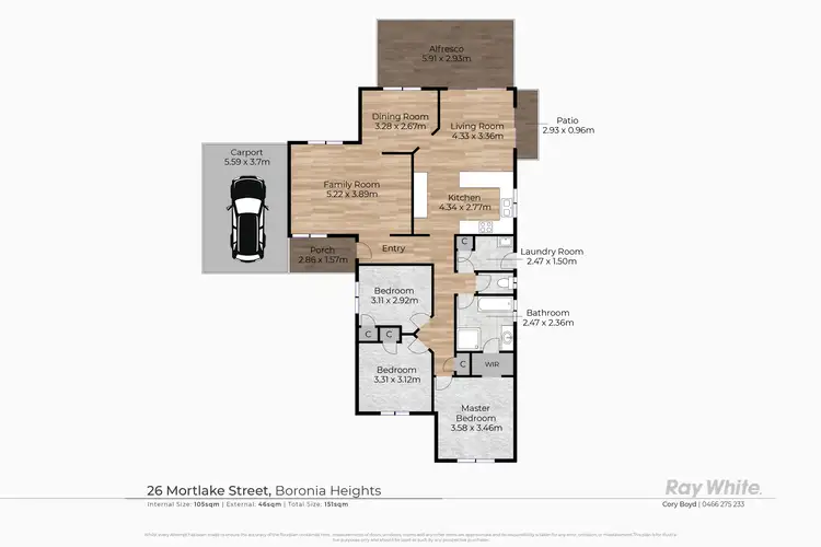 Floorplan of Homely house listing, 26 Mortlake Crescent, Boronia Heights QLD 4124