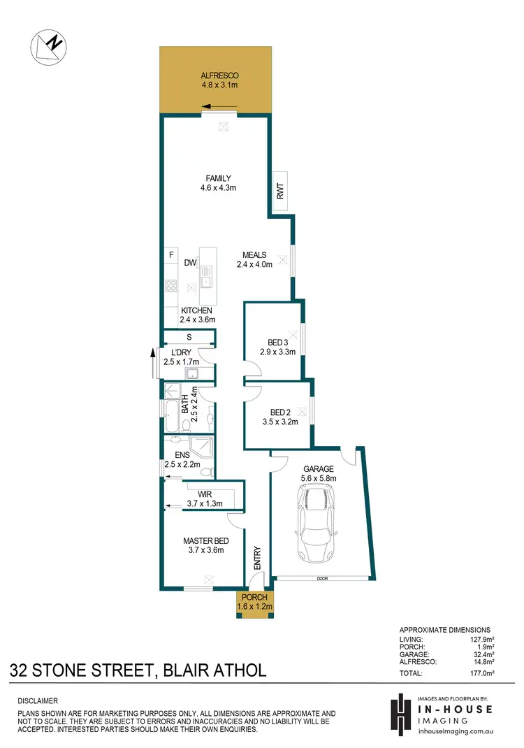 Floorplan of Homely house listing, 32 Stone Street, Blair Athol SA 5084