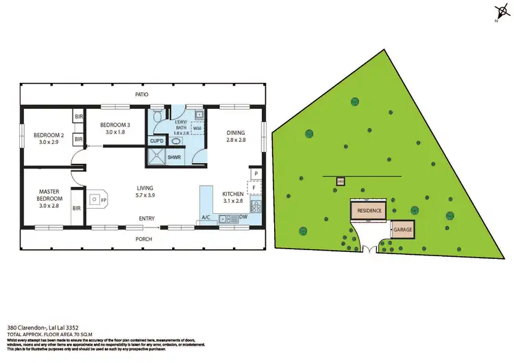 Floorplan of Homely house listing, CA 11 (Part 380) Clarendon-Lal Lal Road, Lal Lal VIC 3352