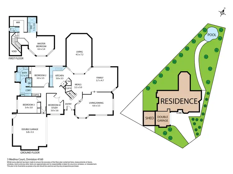 Floorplan of Homely house listing, 3 Medina Court, Ormiston QLD 4160
