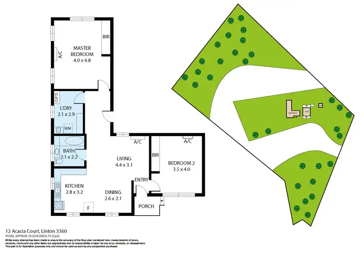 Floorplan of Homely house listing, 12 Acacia Court, Linton VIC 3360