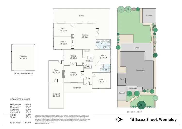 Floorplan of Homely house listing, 15 Essex Street, Wembley WA 6014