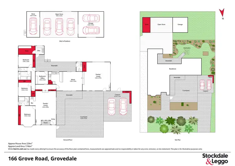 Floorplan of Homely house listing, 166 Grove Road, Grovedale VIC 3216