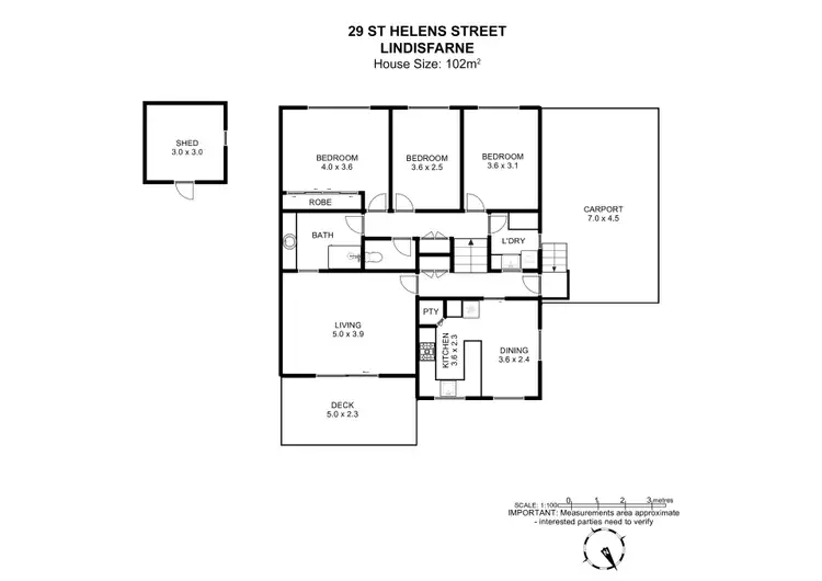 Floorplan of Homely house listing, 29 St Helens Street, Lindisfarne TAS 7015