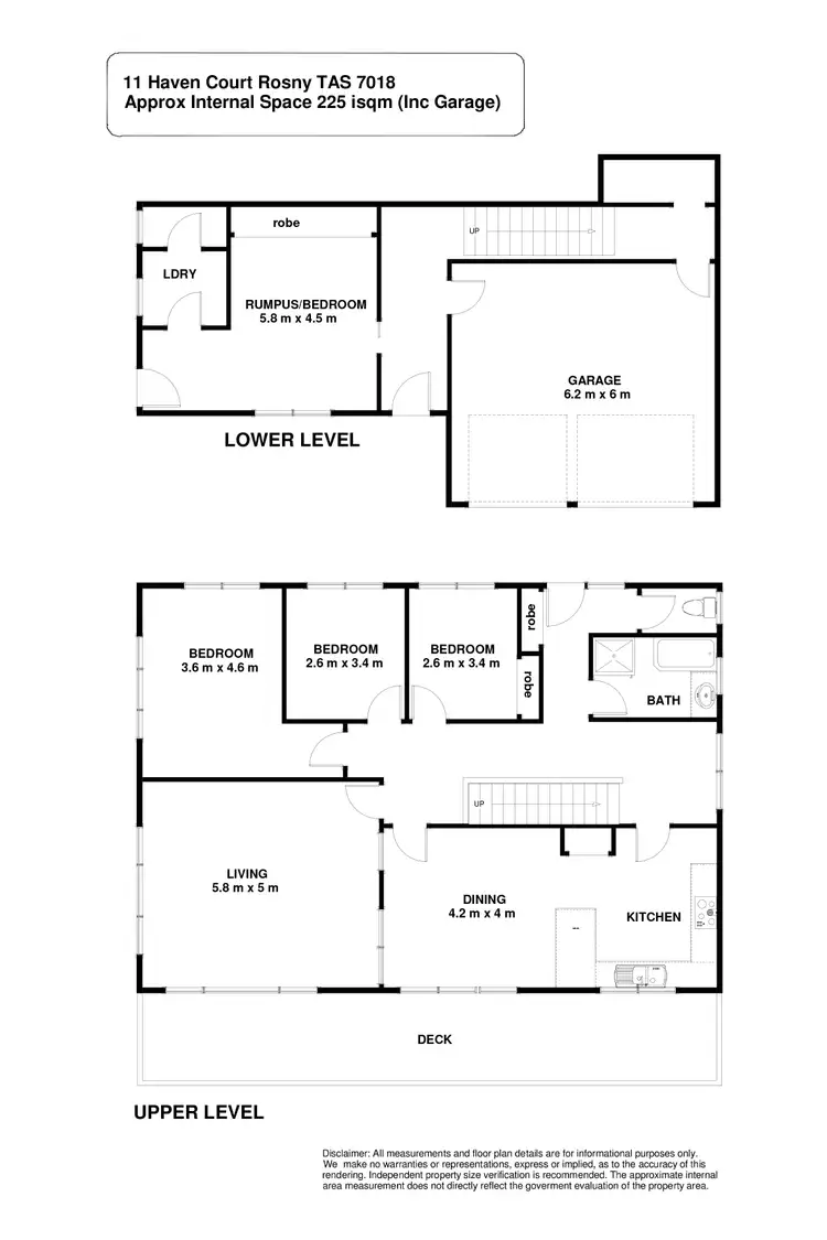 Floorplan of Homely house listing, 11 Haven Court, Rosny TAS 7018