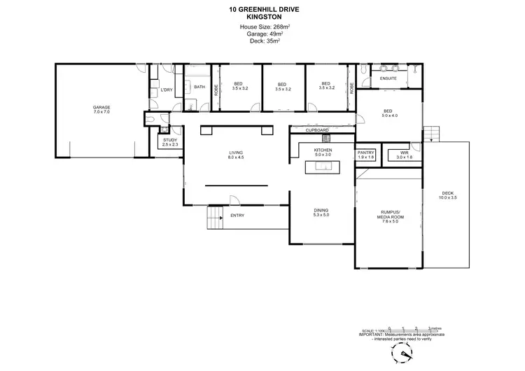 Floorplan of Homely house listing, 10 Greenhill Drive, Kingston TAS 7050