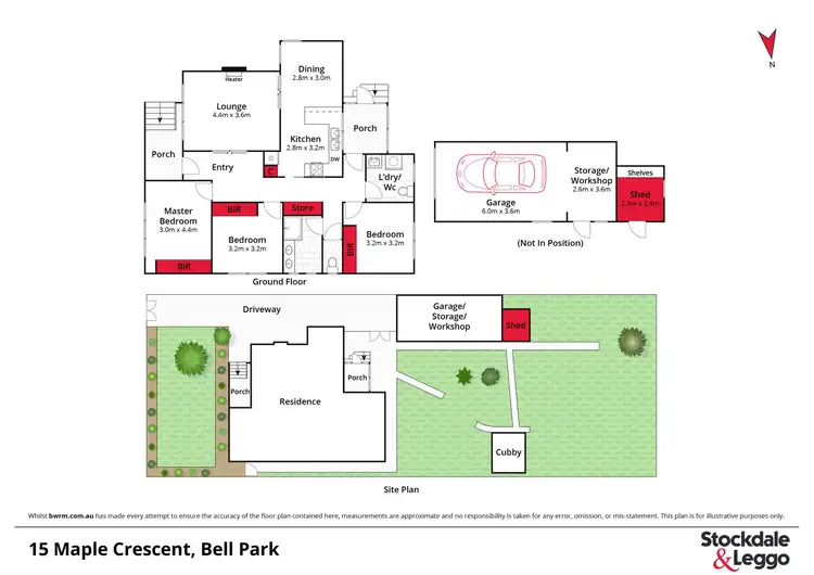 Floorplan of Homely house listing, 15 Maple Crescent, Bell Park VIC 3215