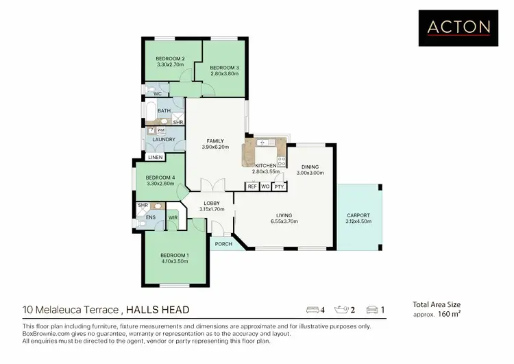 Floorplan of Homely house listing, 10 Melaleuca Terrace, Halls Head WA 6210