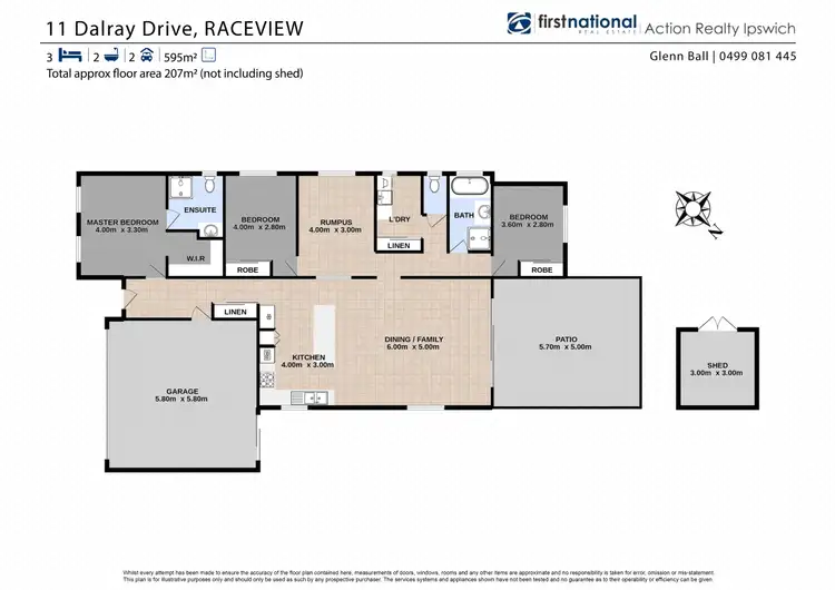 Floorplan of Homely house listing, 11 Dalray Drive, Raceview QLD 4305