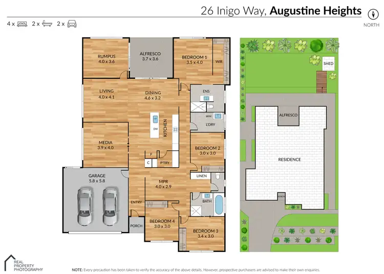 Floorplan of Homely house listing, 26 Inigo Way, Augustine Heights QLD 4300