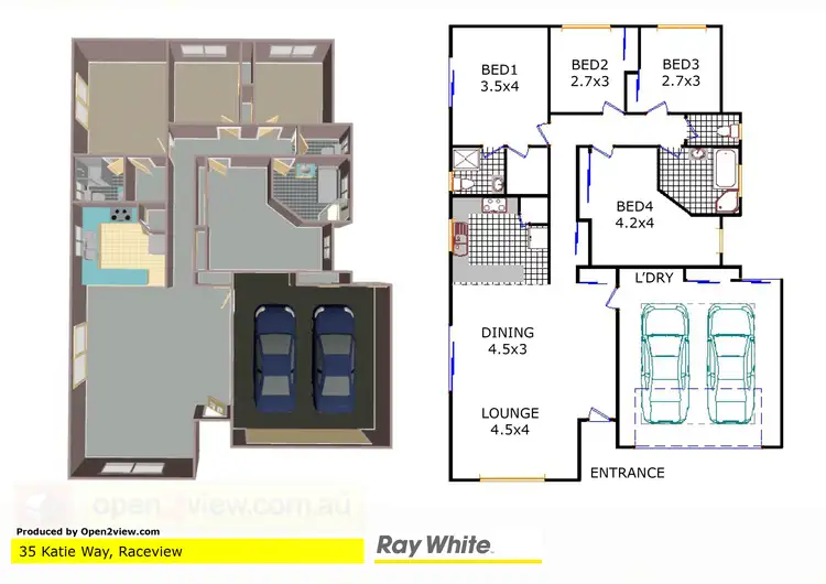 Floorplan of Homely house listing, 35 Katie Way, Raceview QLD 4305