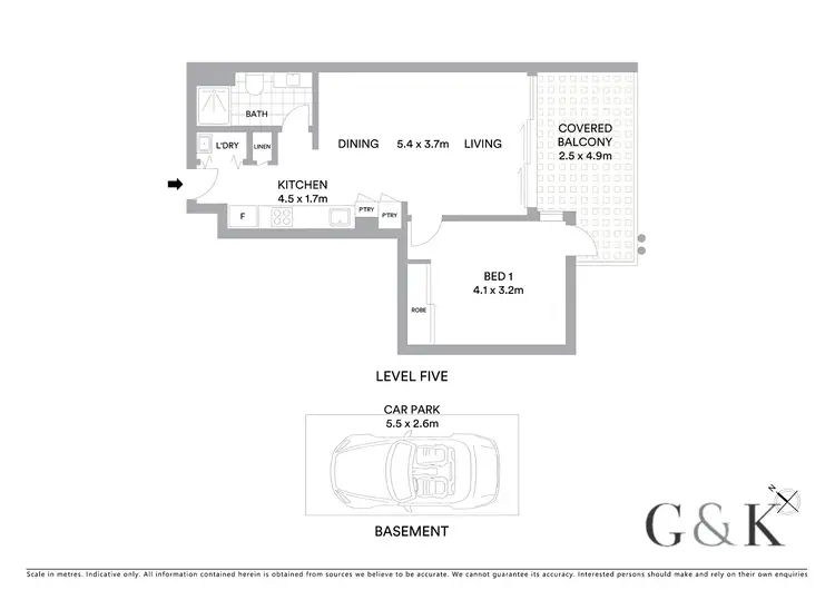 Floorplan of Homely apartment listing, 3409/126 Parkside Circuit, Hamilton QLD 4007