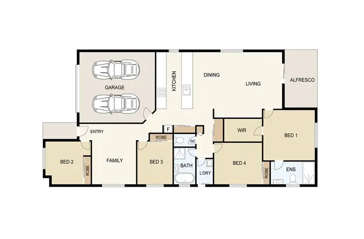 Floorplan of Homely house listing, 65 Ridgevale Boulevard, Holmview QLD 4207