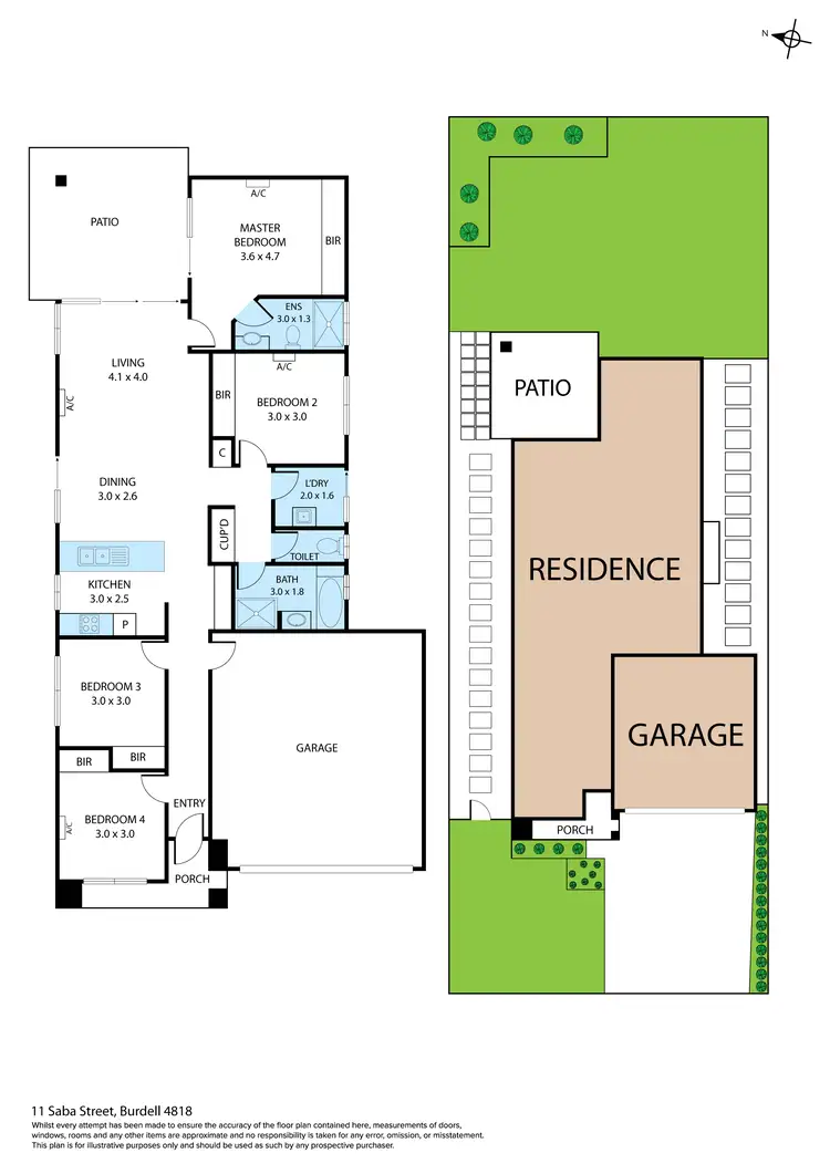 Floorplan of Homely house listing, 11 Saba Street, Burdell QLD 4818