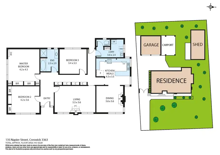Floorplan of Homely house listing, 135 Napier Street, Creswick VIC 3363