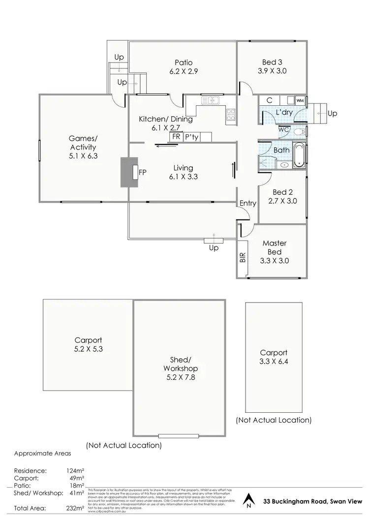 Floorplan of Homely house listing, 33 Buckingham Road, Swan View WA 6056