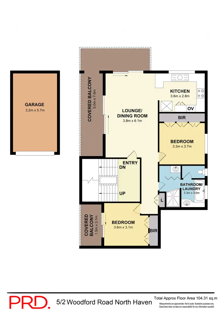 Floorplan of Homely unit listing, 5/2 Woodford Road, North Haven NSW 2443