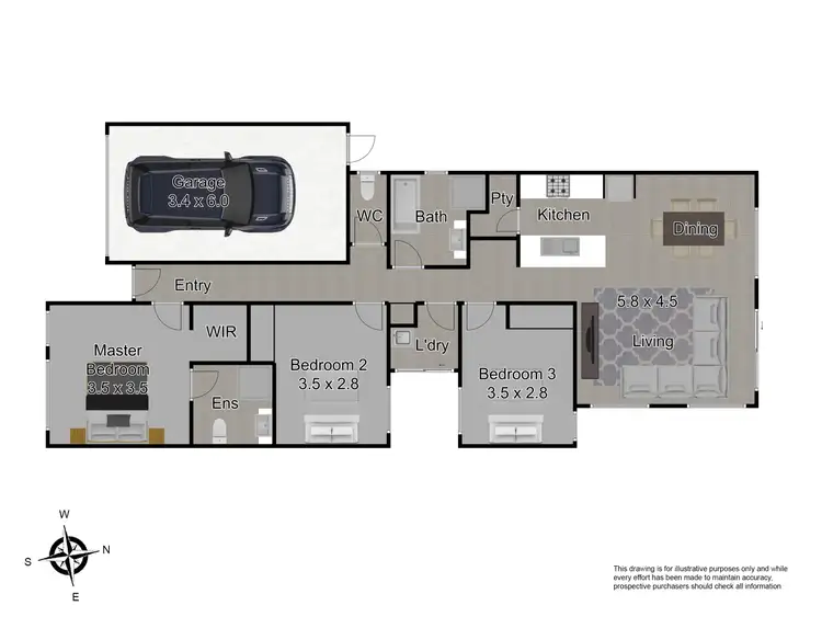 Floorplan of Homely house listing, 34 Wilkiea Crescent, Cranbourne North VIC 3977