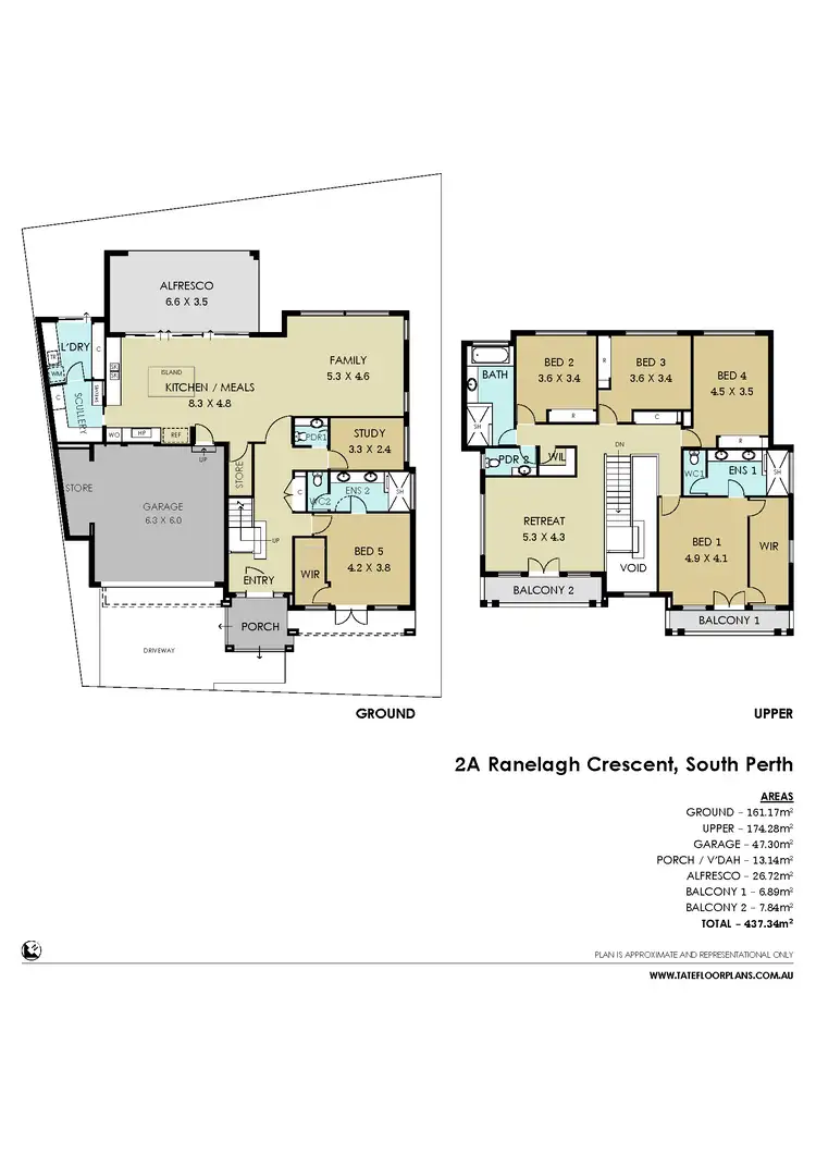 Floorplan of Homely house listing, 2A Ranelagh Crescent, South Perth WA 6151