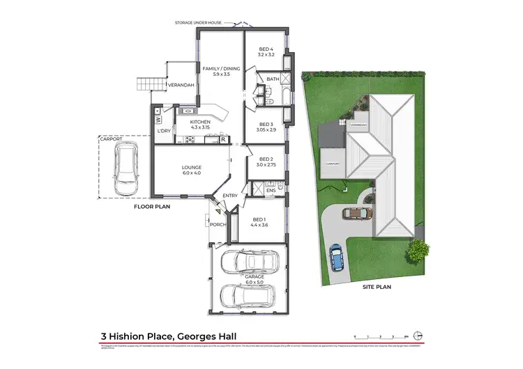 Floorplan of Homely house listing, 3 Hishion Place, Georges Hall NSW 2198