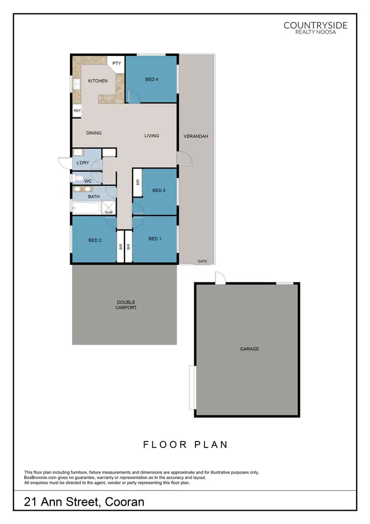 Floorplan of Homely house listing, 21 Ann Street, Cooran QLD 4569
