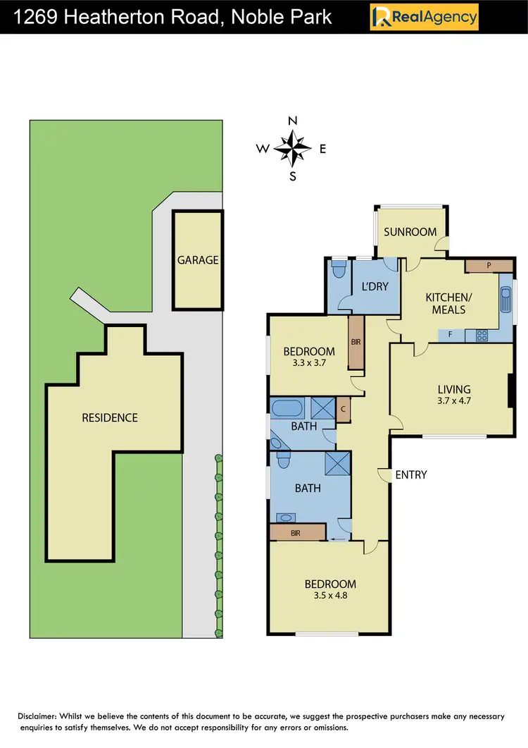 Floorplan of Homely house listing, 1269 Heatherton Road, Noble Park VIC 3174