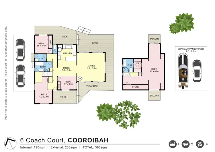 Floorplan of Homely house listing, 6 Coach Court, Cooroibah QLD 4565