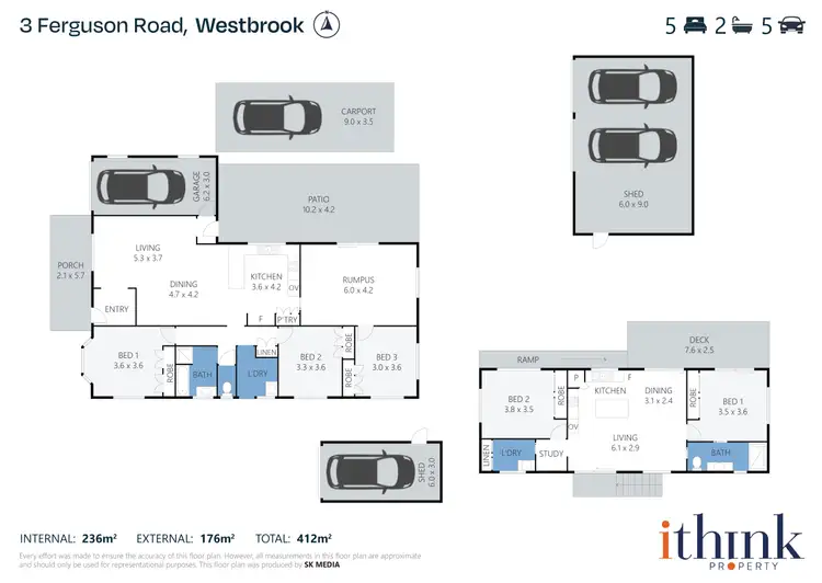 Floorplan of Homely house listing, 3 Ferguson Road, Westbrook QLD 4350