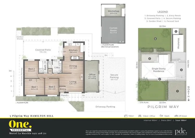 Floorplan of Homely house listing, 5 Pilgrim Way, Hamilton Hill WA 6163