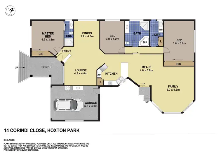 Floorplan of Homely house listing, 14 Corindi Close, Hoxton Park NSW 2171