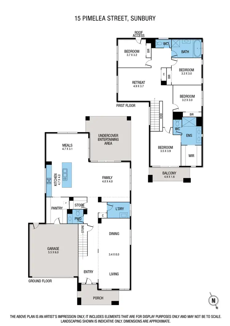 Floorplan of Homely house listing, 15 Pimelea Street, Sunbury VIC 3429
