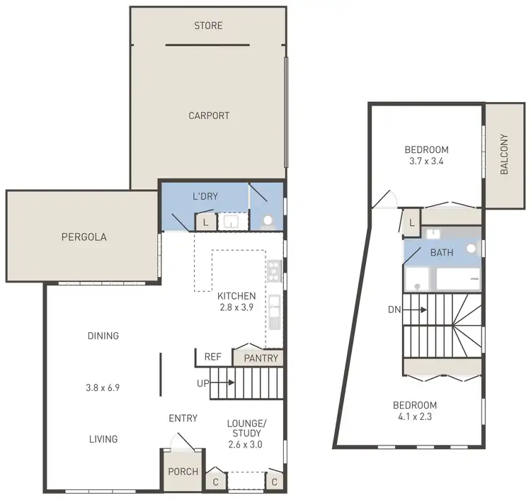 Floorplan of Homely house listing, 9 Fetcham Lane, Caroline Springs VIC 3023