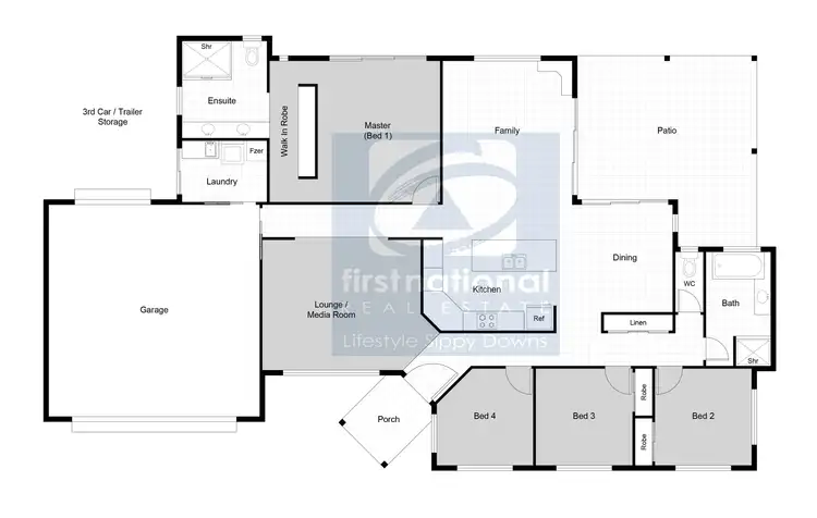 Floorplan of Homely house listing, 7 Mozart Street, Sippy Downs QLD 4556